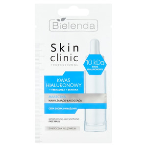 Bielenda Skin Clinic Professional Hyaluronic Acid Moisturizing-Soothing Face Mask 8g