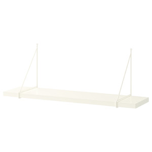 BERGSHULT / PERSHULT Wall shelf, white, white, 80x20 cm