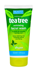 Beauty Formulas Tea Tree Exfoliating Facial Wash 150ml