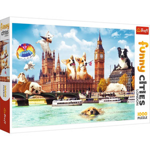 Trefl Jigsaw Puzzle Dogs in London 1000pcs 12+