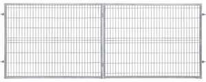 Double Swing Gate Steel 400 x 150 cm / 5 x 20 cm, galvanised