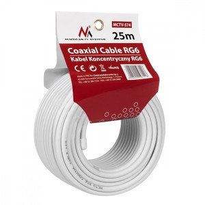 Coaxial cable MCTV-574 1.0CCS RG6 25m