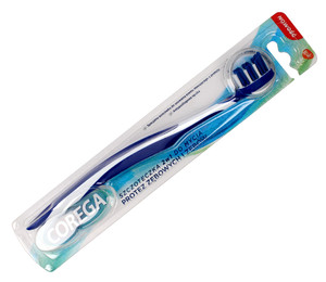 Corega 2in1 Toothbrush for Dentures and Teeth