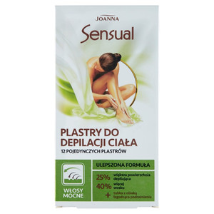 Joanna Sensual Body Wax Strips for Strong Hair 12 Pack