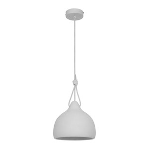 GoodHome Pendant Lamp Aulavik E27, white
