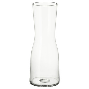 TIDVATTEN Vase, clear glass, 30 cm