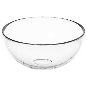 BLANDA Serving bowl, clear glass, 12 cm