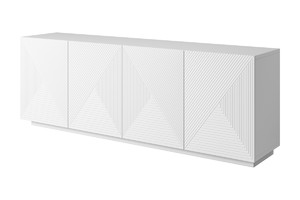 Four-Door Cabinet 200 cm Asha, matt white