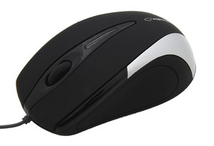 Esperanza Wired Optical Mouse SIRIUS EM102S USB, black-white