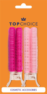 TOP CHOICE Hair Rollers with Clip 2pcs