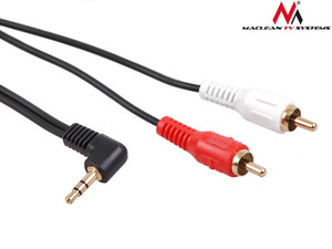 Maclean Cable Mini 3.5mm mini jack 2RCA 15m black MCTV-828