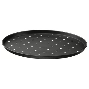 MÅNTAGG Pizza crisper pan, non-stick coating dark grey, 37 cm