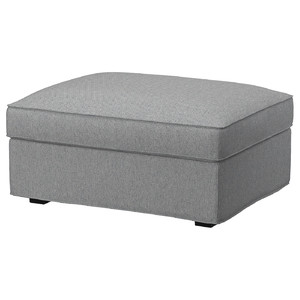 KIVIK Footstool with storage, Tibbleby beige/grey