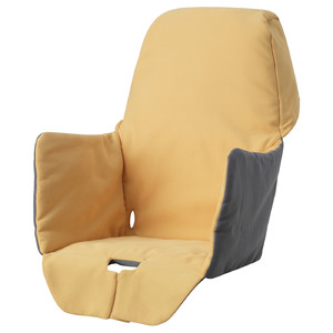 LANGUR Padded seat cover for highchair, yellow