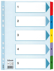 Esselte Index A4 Cardboard 1-5