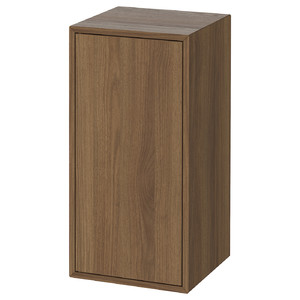 EKET Cabinet w door and 1 shelf, brown/walnut effect, 35x35x70 cm