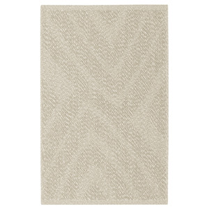 FULLMAKT Rug flatwoven, in/outdoor, beige/mélange, 60x90 cm