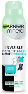 Garnier Mineral Anti-Perspirant Deodorant Spray Invisible Protection 48h Clean Cotton 150ml