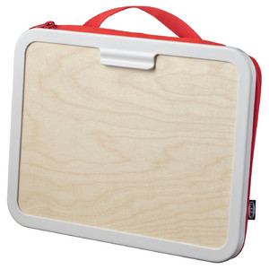 MÅLA Portable drawing case, red, 35x27 cm