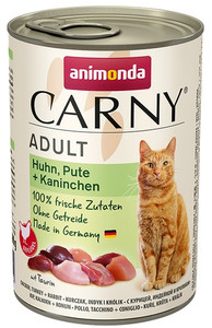 Animonda Carny Adult Cat Food Chicken, Turkey & Rabbit 400g