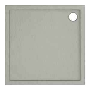 Acrylic Shower Tray Alta 80 x 4.5 cm, concrete