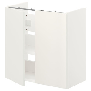 ENHET Bs cb f wb w shlf/doors, white, 60x30x60 cm
