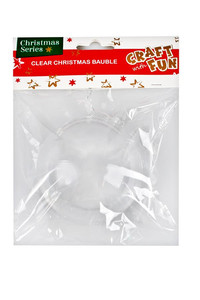 Christmas Decorations Clear Christmas Bauble DIY