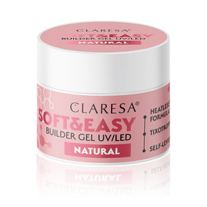 CLARESA Builder Gel UV/LED Soft&Easy - Natural 45g