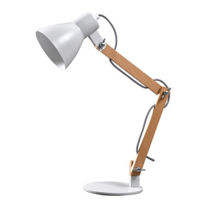 GoodHome Desk Lamp Peroten E27, matt white