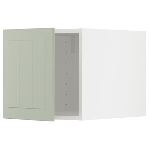 METOD Top cabinet, white/Stensund light green, 40x40 cm