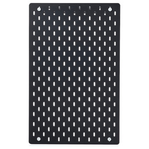 SKÅDIS Pegboard, black, 36x56 cm