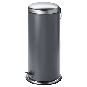 MJÖSA Pedal bin, dark grey, 30 l