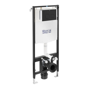 Roca WC Frame Active One with Push Button, black
