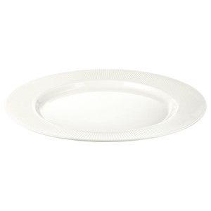 OFANTLIGT Plate, white, 28 cm