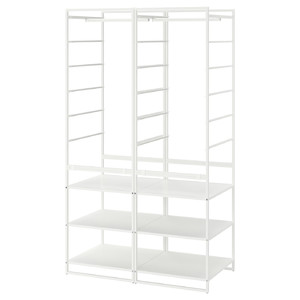 JONAXEL Shelving unit with clothes rail, 99x51x173 cm