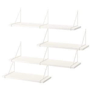 BERGSHULT / PERSHULT Wall shelf combination, white/white