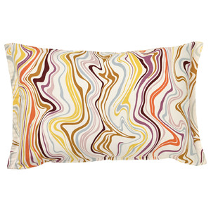 KLIPPNEJLIKA Cushion cover, off-white/multicolour, 40x58 cm