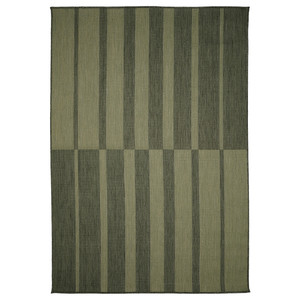 KANTSTOLPE Rug flatwoven, in/outdoor, green, 200x300 cm