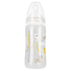 NUK First Choice Plus Baby Bottle with Temperature Control 300ml 6-18m, grey