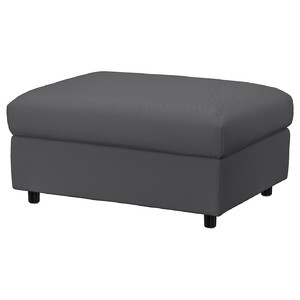 VIMLE Footstool with storage, Hallarp grey