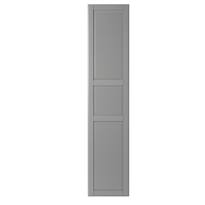 TYSSEDAL Door with hinges, grey, 50x229 cm