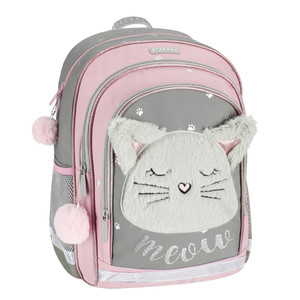 School Backpack Cat Meow Plush