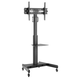 Techly Mobile TV Stand with Shelf 32-65" max. 35kg, tiltable