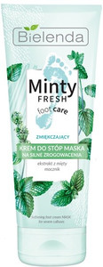 Bielenda Minty Fresh Foot Care Softening Foot Cream Mask 100ml