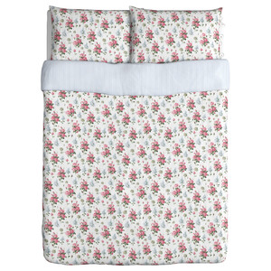 EMMIE SÖT Duvet cover and 2 pillowcases, multicoloured, 200x200/50x60 cm