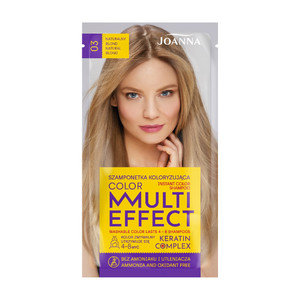 Joanna Multi Effect Color Keratin Complex Instant Color Shampoo no. 03 Natural Blond 35g