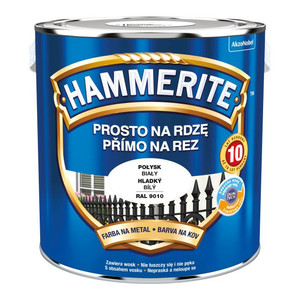 Hammerite Direct To Rust Metal Paint 2.5l, gloss white