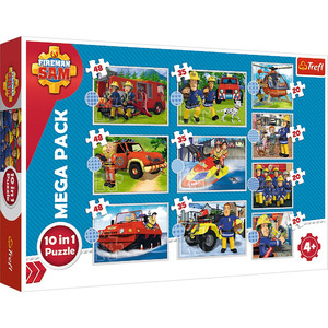 Trefl Children's Puzzle Fireman Sam 10in1 4+