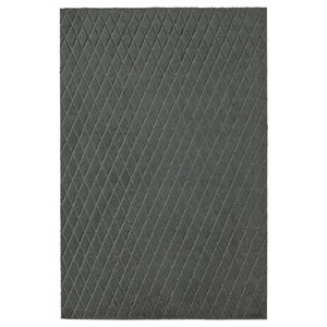 ÖSTERILD Door mat, indoor, dark grey, 60x90 cm