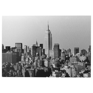 KOPPARFALL Picture, city skyline, 70x49 cm